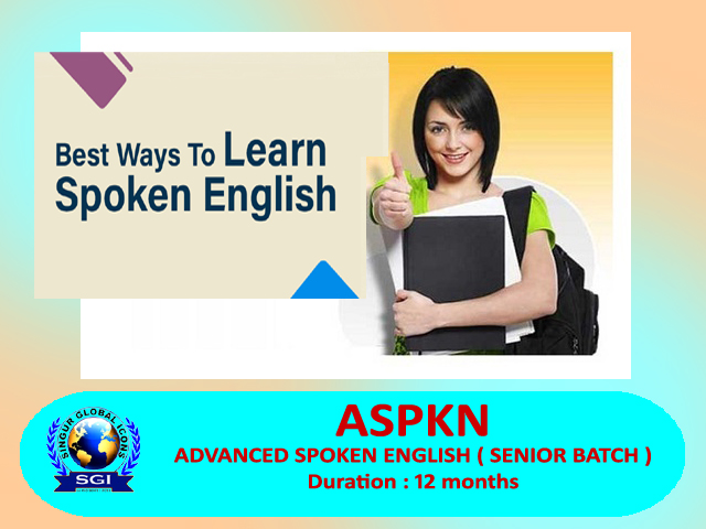 SPOKEN ENGLISH IN ADVANCED